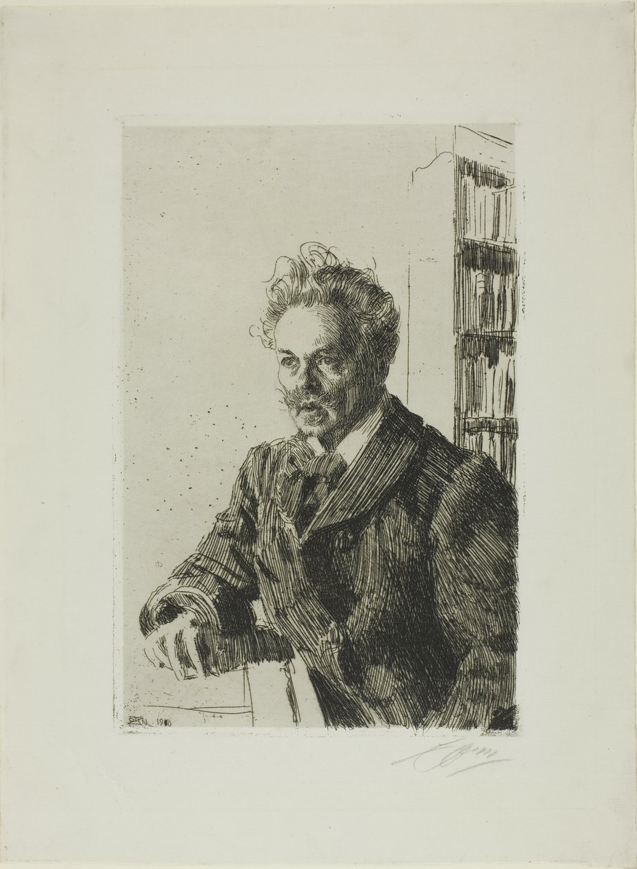 August Strindberg autorstwa Anders Leonard Zorn