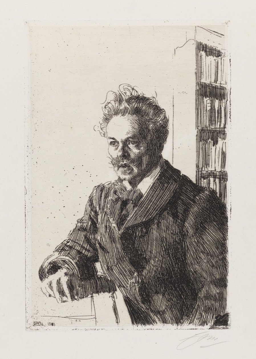 August Strindberg autorstwa Anders Zorn