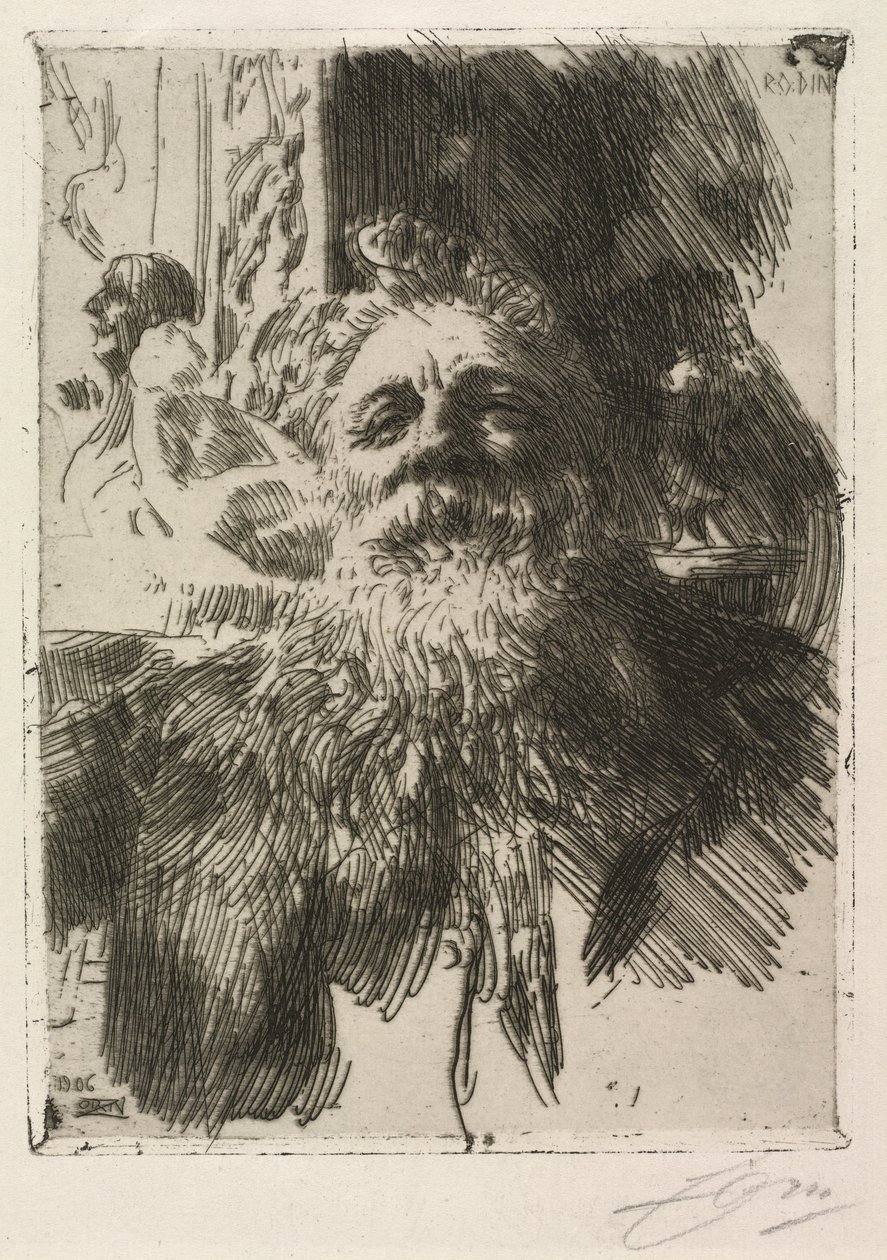 Auguste Rodin autorstwa Anders Leonard Zorn
