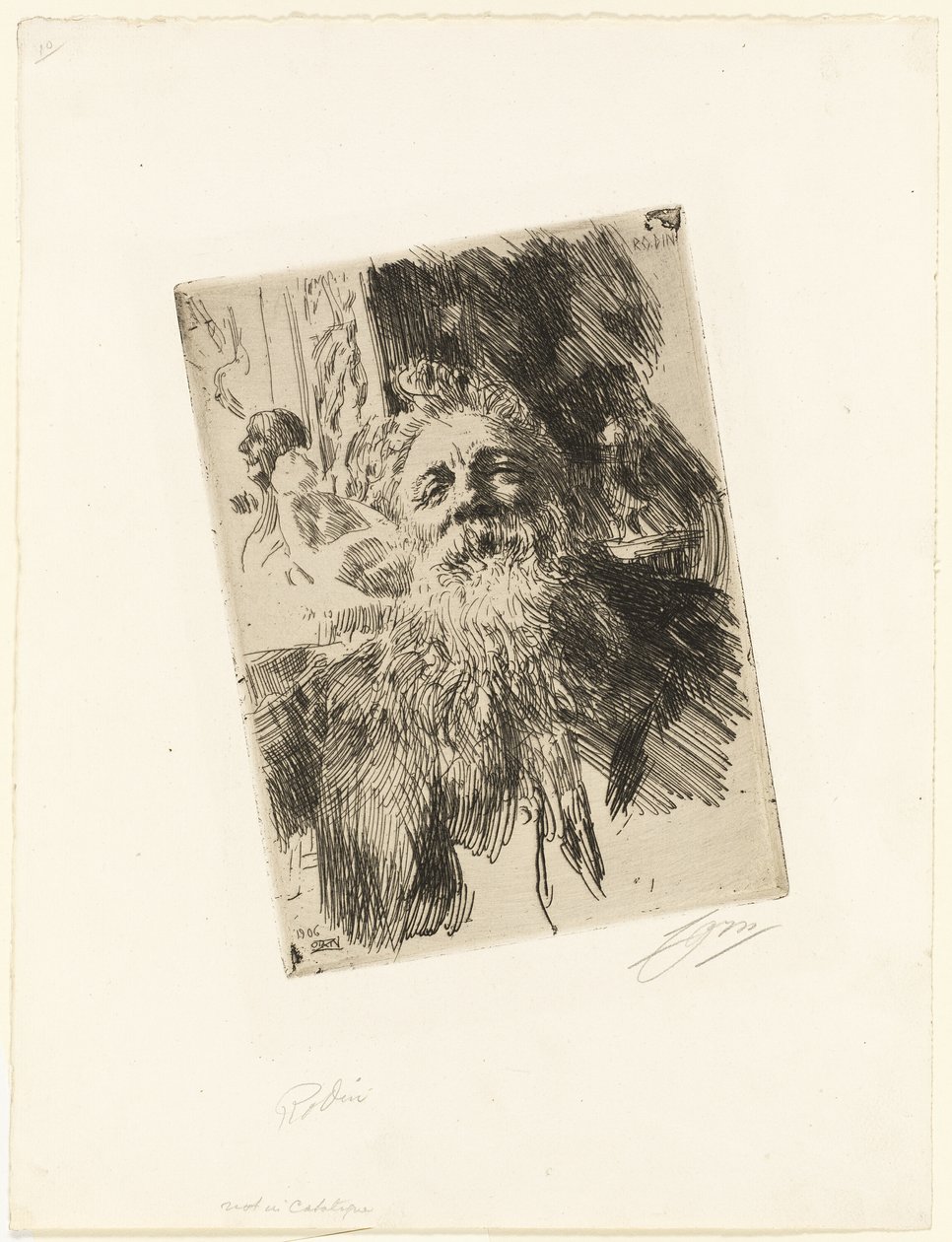 Auguste Rodin autorstwa Anders Leonard Zorn