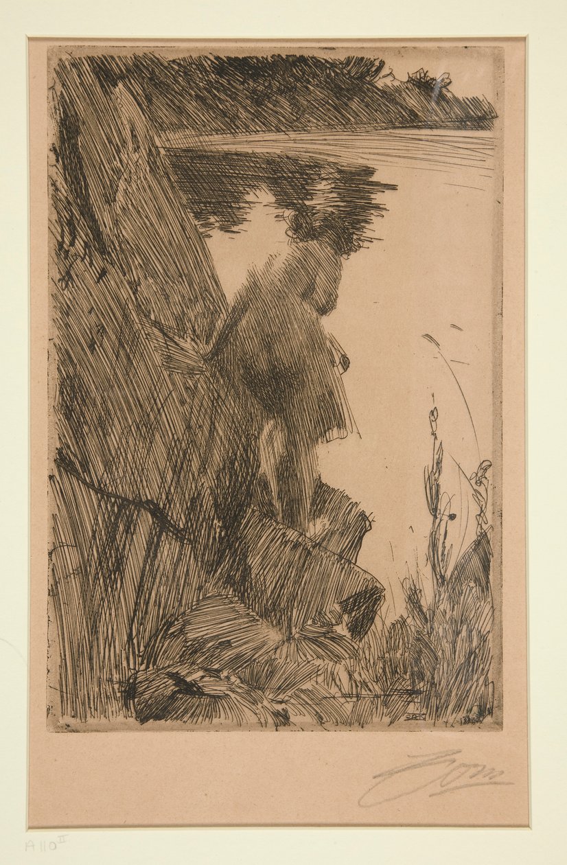 Kąpiący się (wieczór) III autorstwa Anders Leonard Zorn