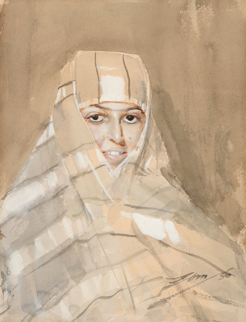 Beduińska dziewczyna autorstwa Anders Zorn