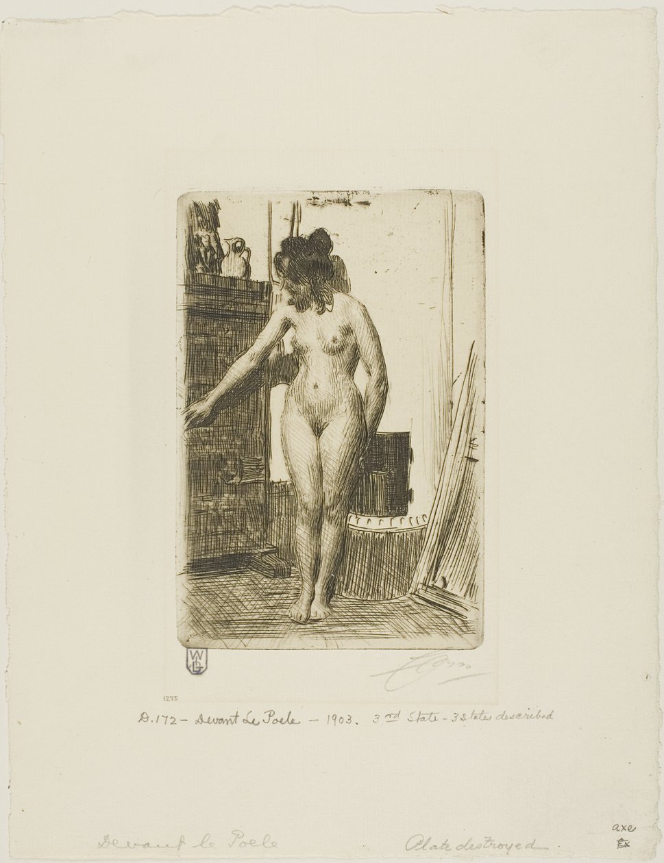 Przed piecem autorstwa Anders Leonard Zorn