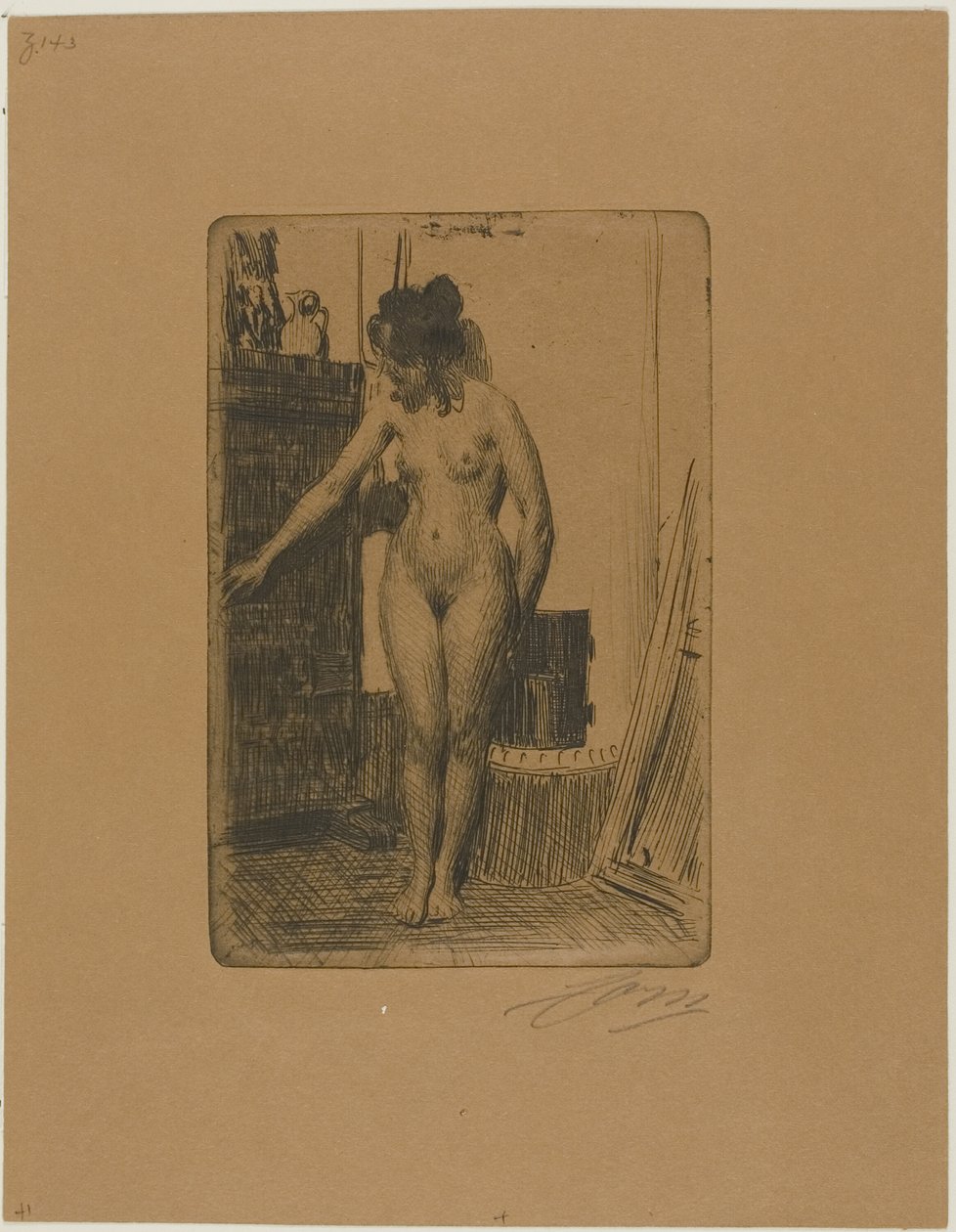 Przed piecem autorstwa Anders Leonard Zorn