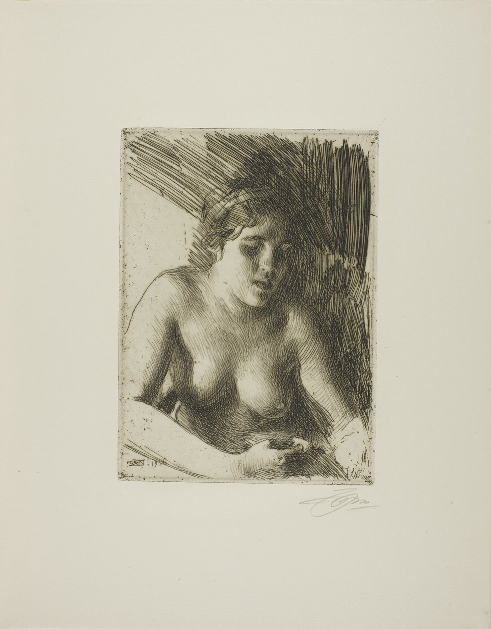 Biust autorstwa Anders Leonard Zorn