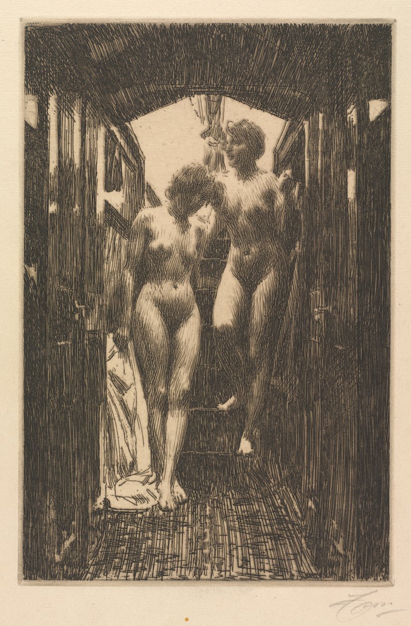 Kabina autorstwa Anders Leonard Zorn