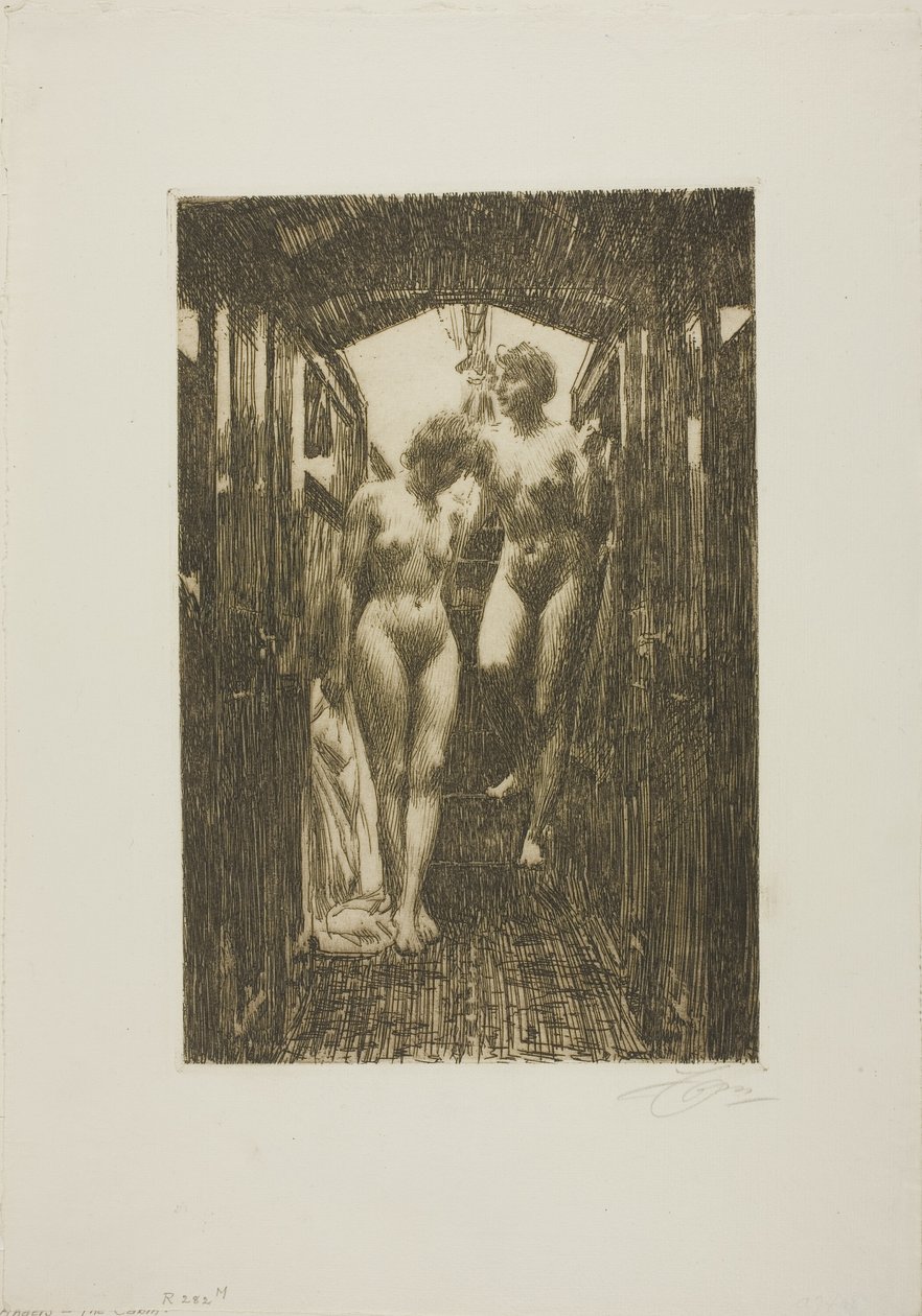 Kabina autorstwa Anders Leonard Zorn