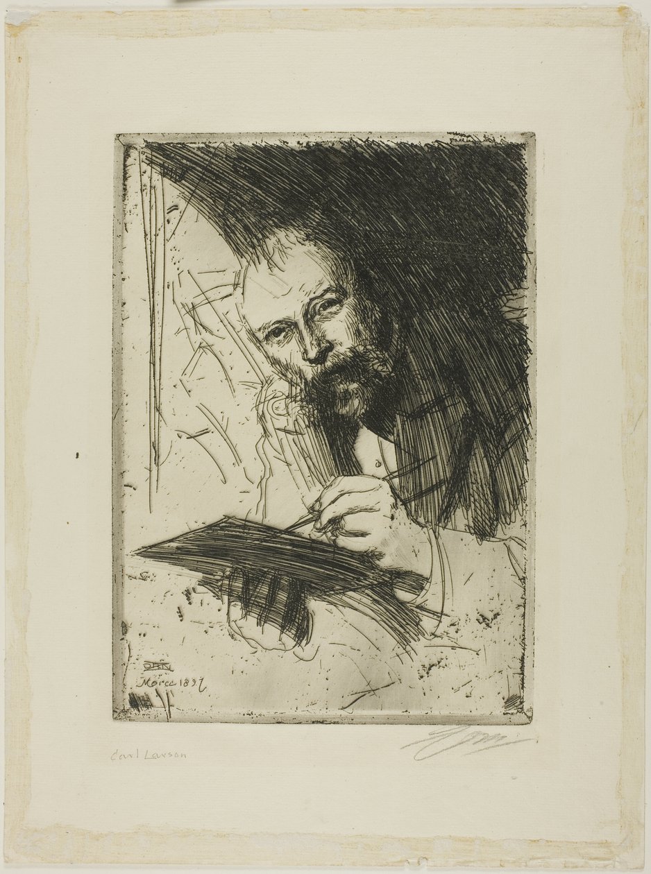 Carl Larsson autorstwa Anders Leonard Zorn