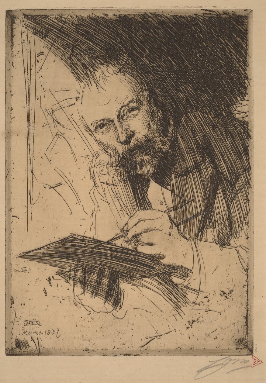 Carl Larsson autorstwa Anders Zorn