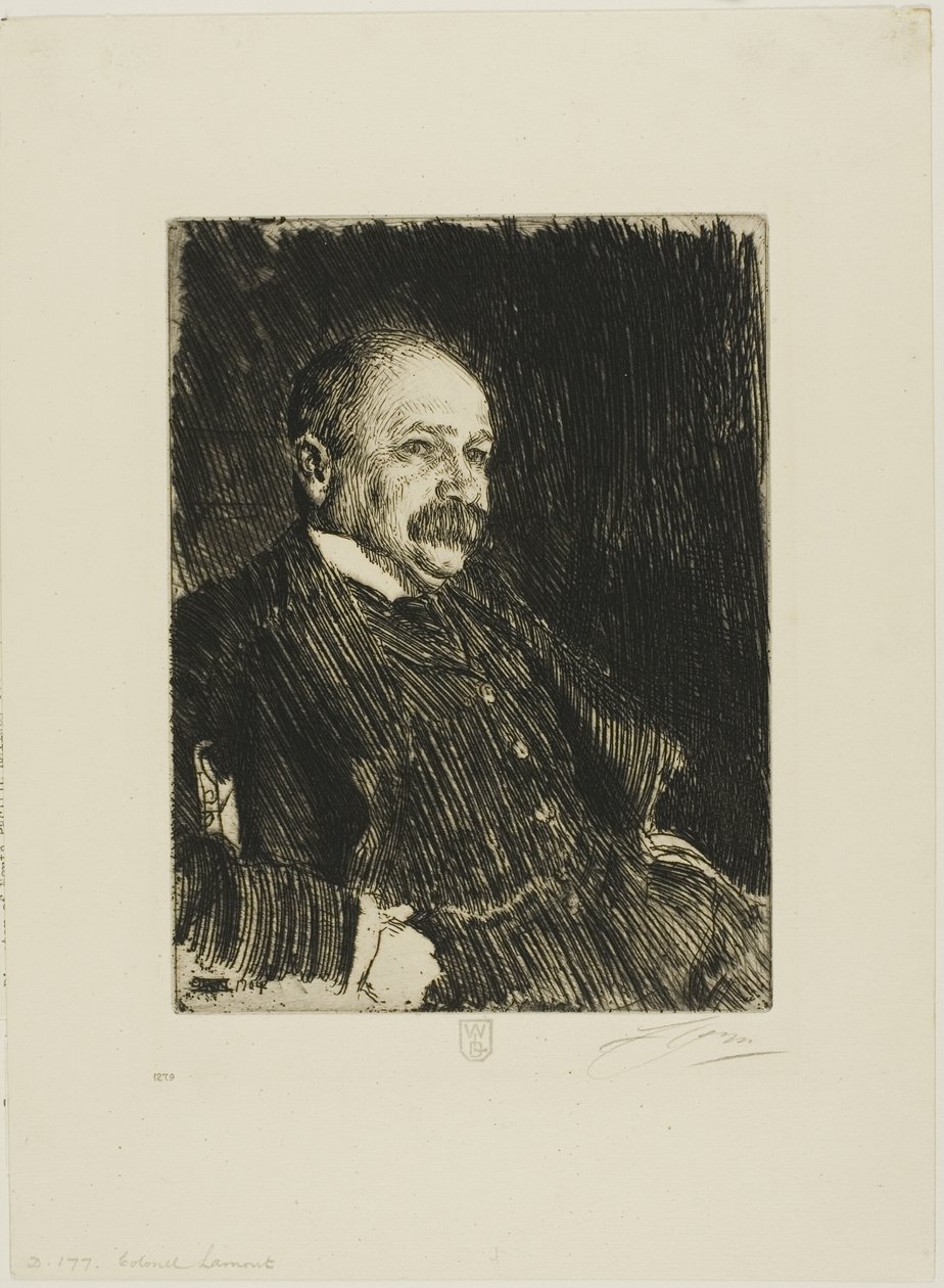 Pułkownik Lamont III (Popiersie) autorstwa Anders Leonard Zorn