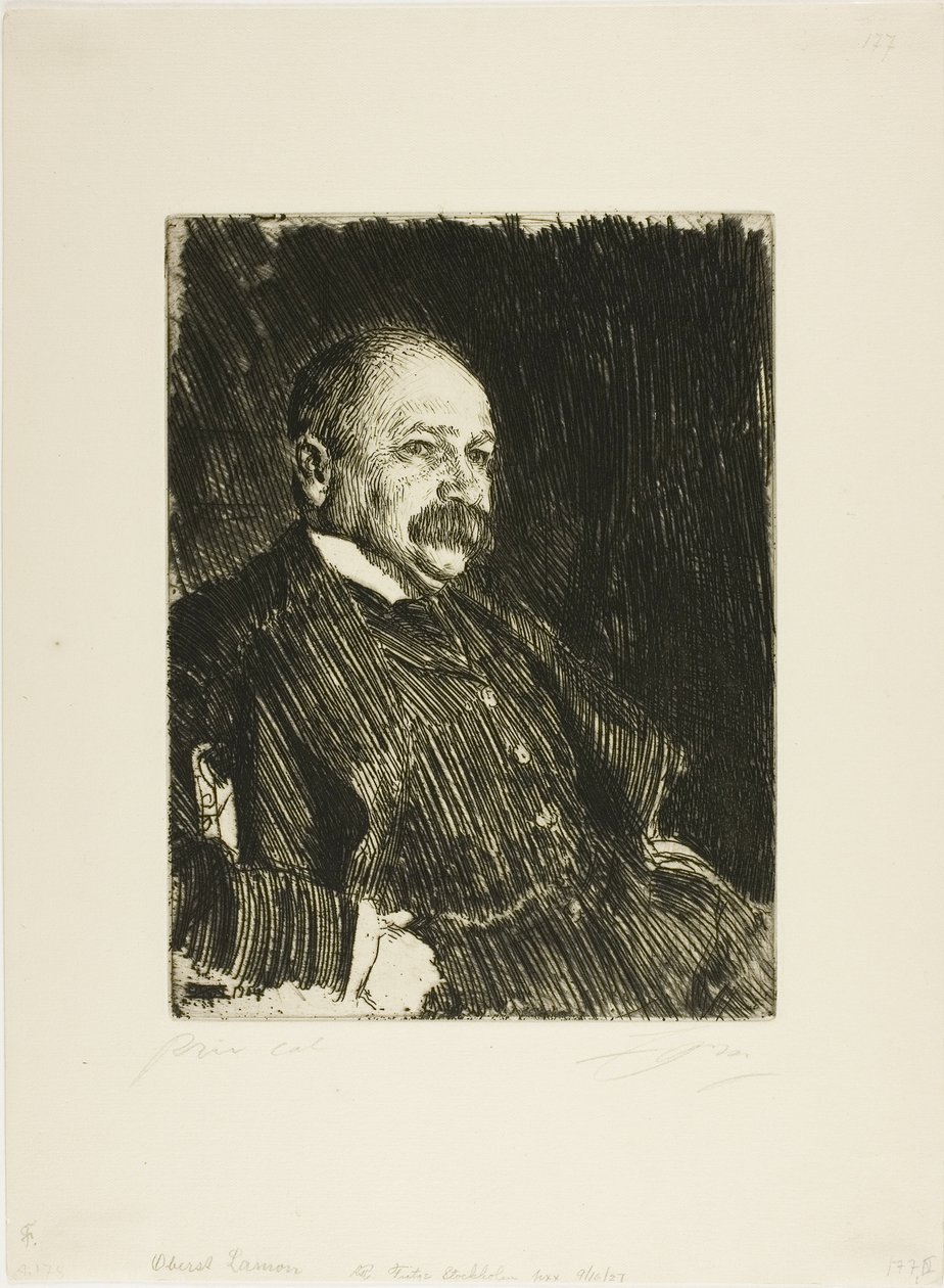Pułkownik Lamont III (Popiersie) autorstwa Anders Leonard Zorn