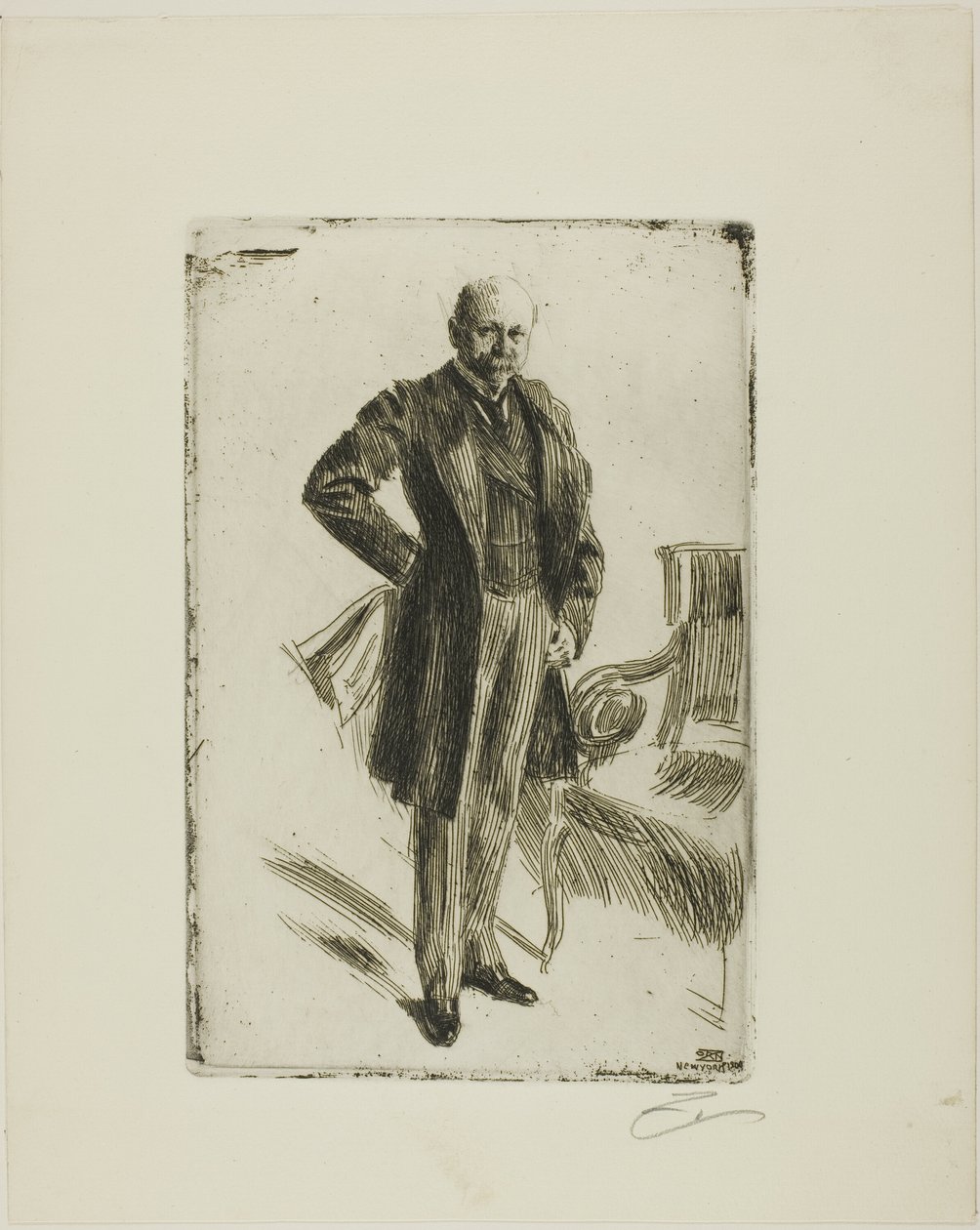 Pułkownik Lamont I (cała długość) autorstwa Anders Leonard Zorn