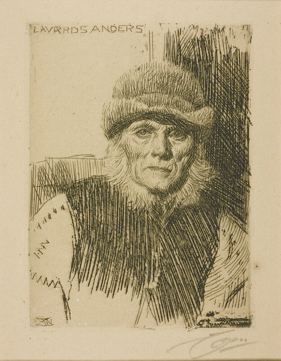 Dalecarlian Chłop (Lavards Anders) autorstwa Anders Leonard Zorn