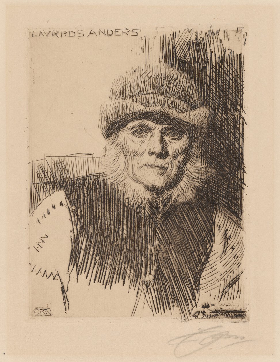 Chłop z Dalekarlii (Lavards Anders) autorstwa Anders Zorn