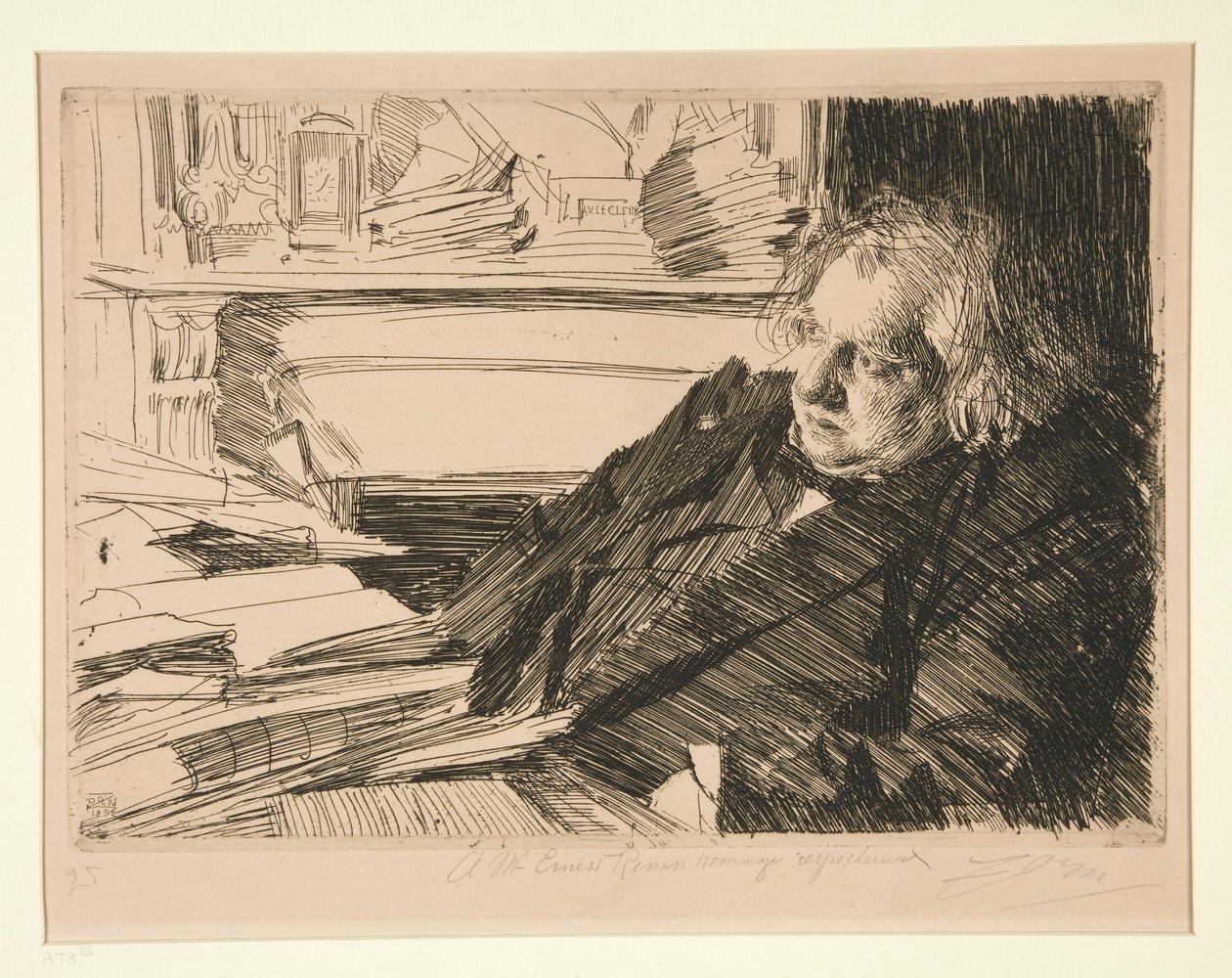 Ernest Rena autorstwa Anders Leonard Zorn