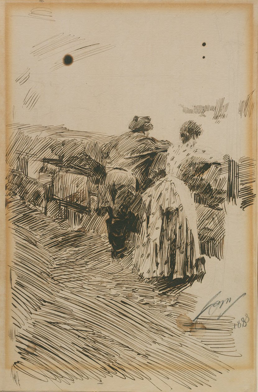 Rybacy w St Ives autorstwa Anders Zorn