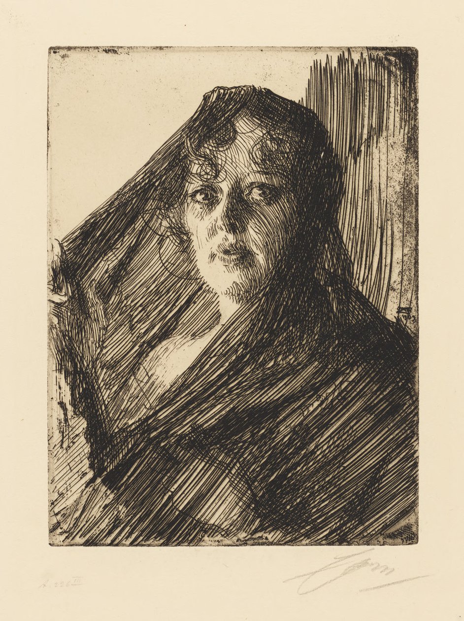 Gerda Lundequist autorstwa Anders Zorn
