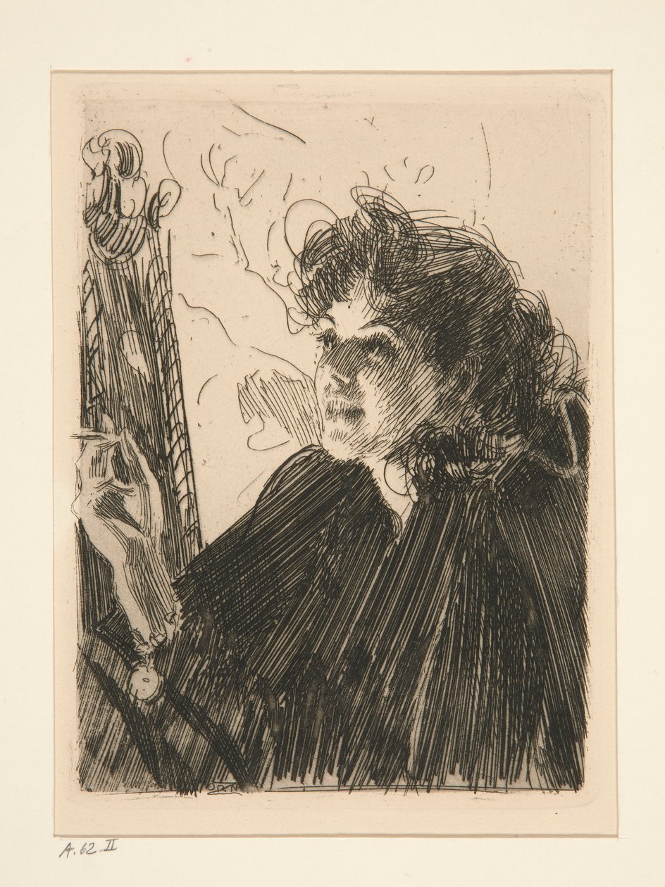 Dziewczyna z papierosem II autorstwa Anders Leonard Zorn