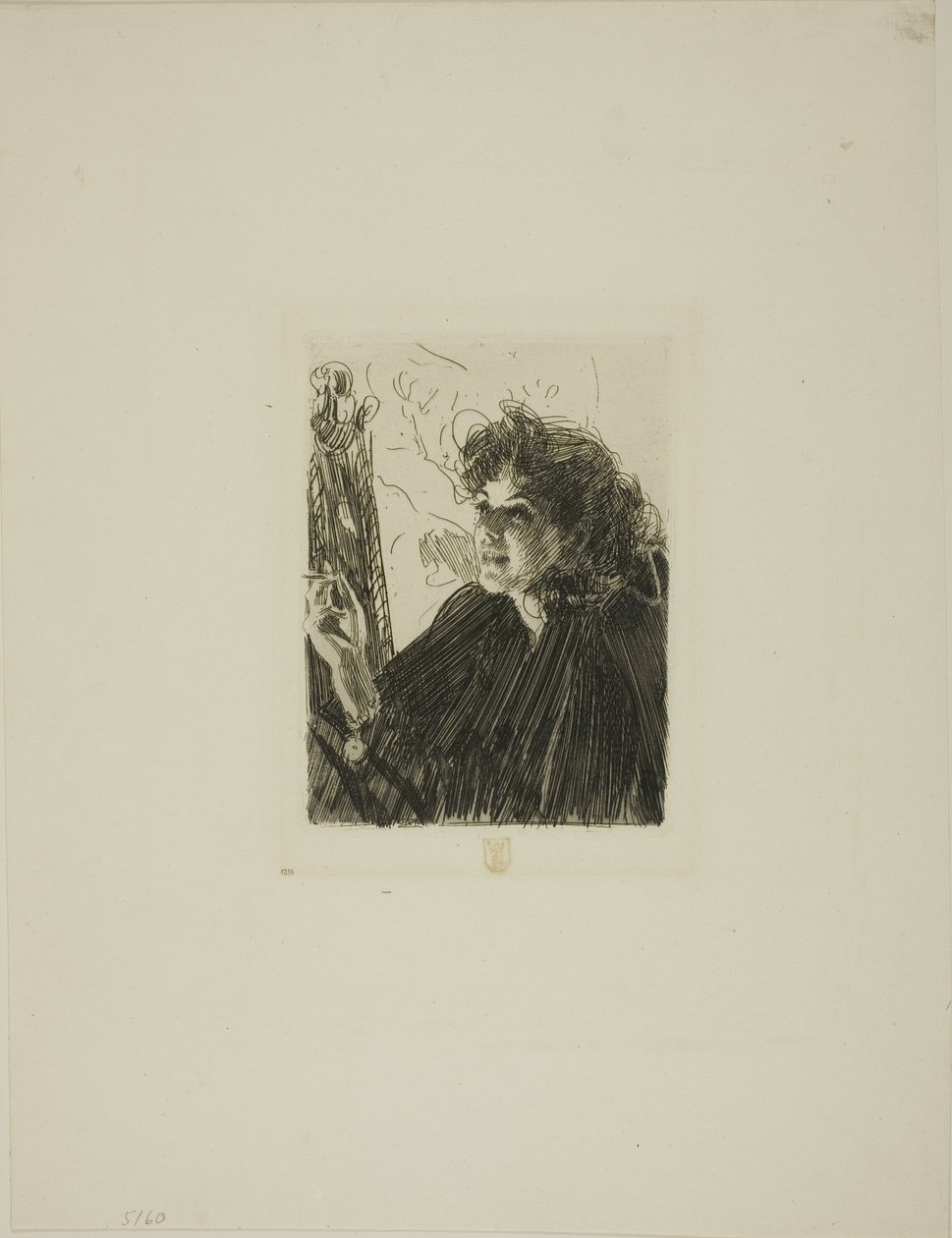 Dziewczyna z papierosem II autorstwa Anders Leonard Zorn