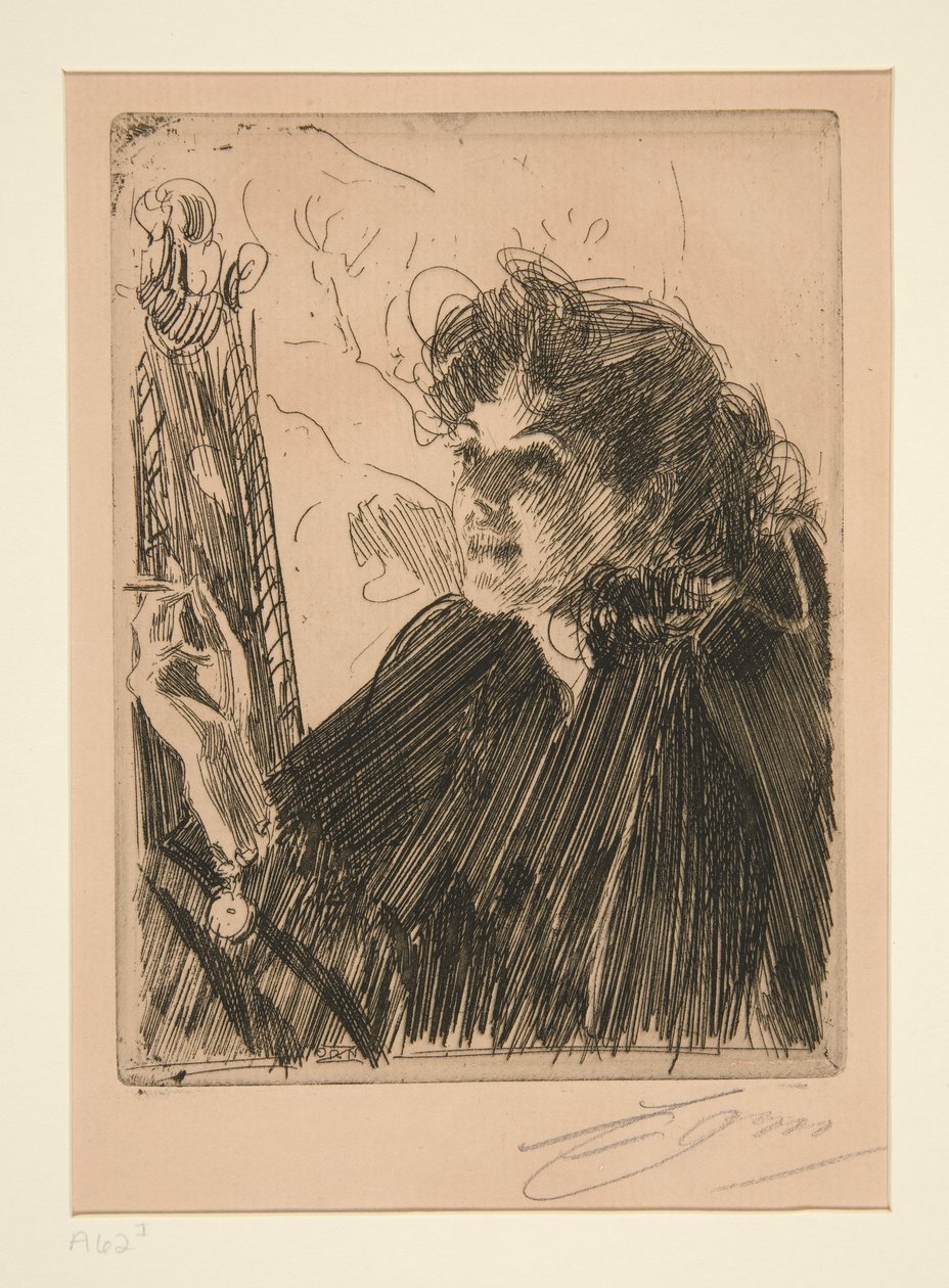 Dziewczyna z papierosem II autorstwa Anders Leonard Zorn
