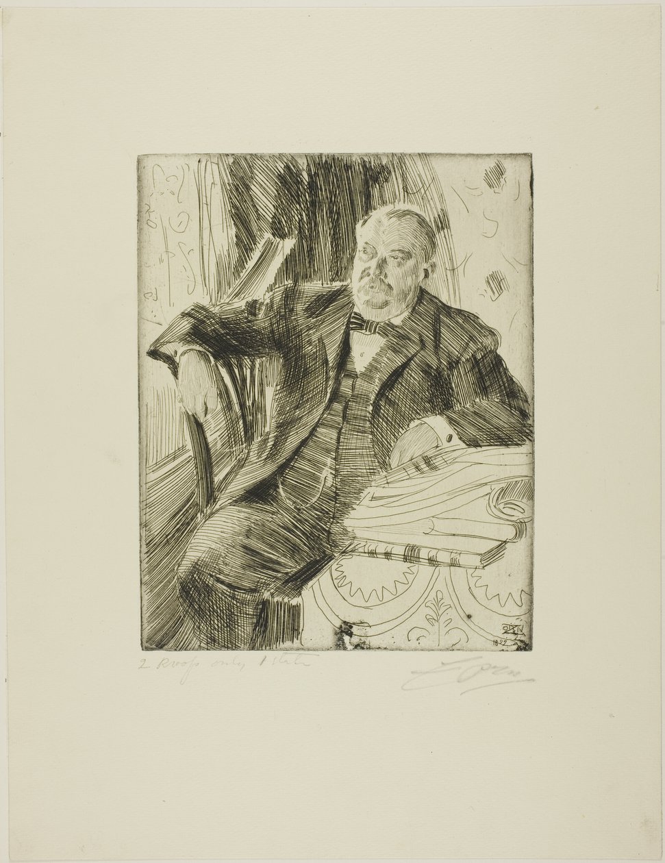 Grover Cleveland I autorstwa Anders Leonard Zorn