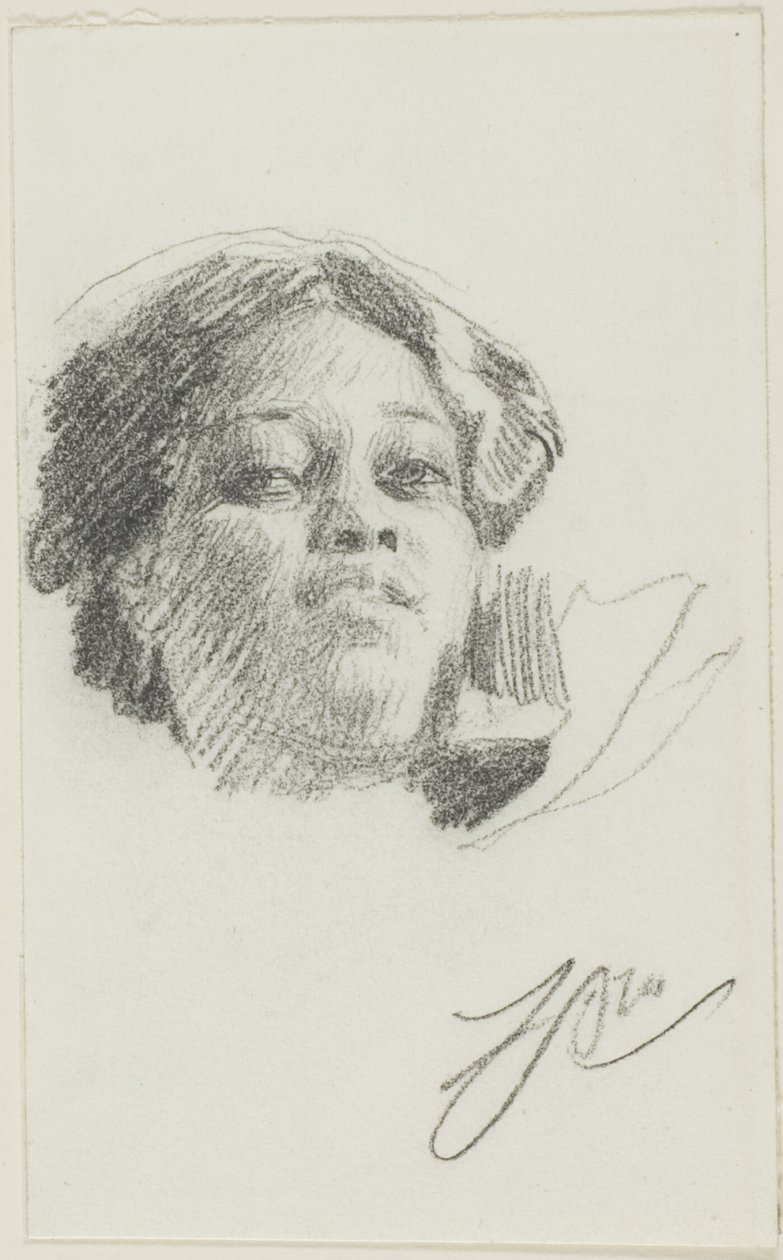 Głowa kobiety autorstwa Anders Zorn
