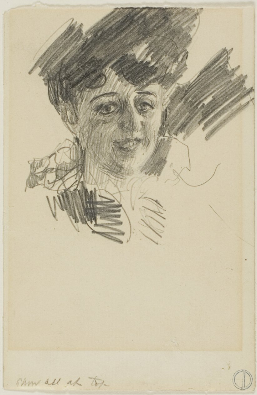 Głowa kobiety autorstwa Anders Zorn