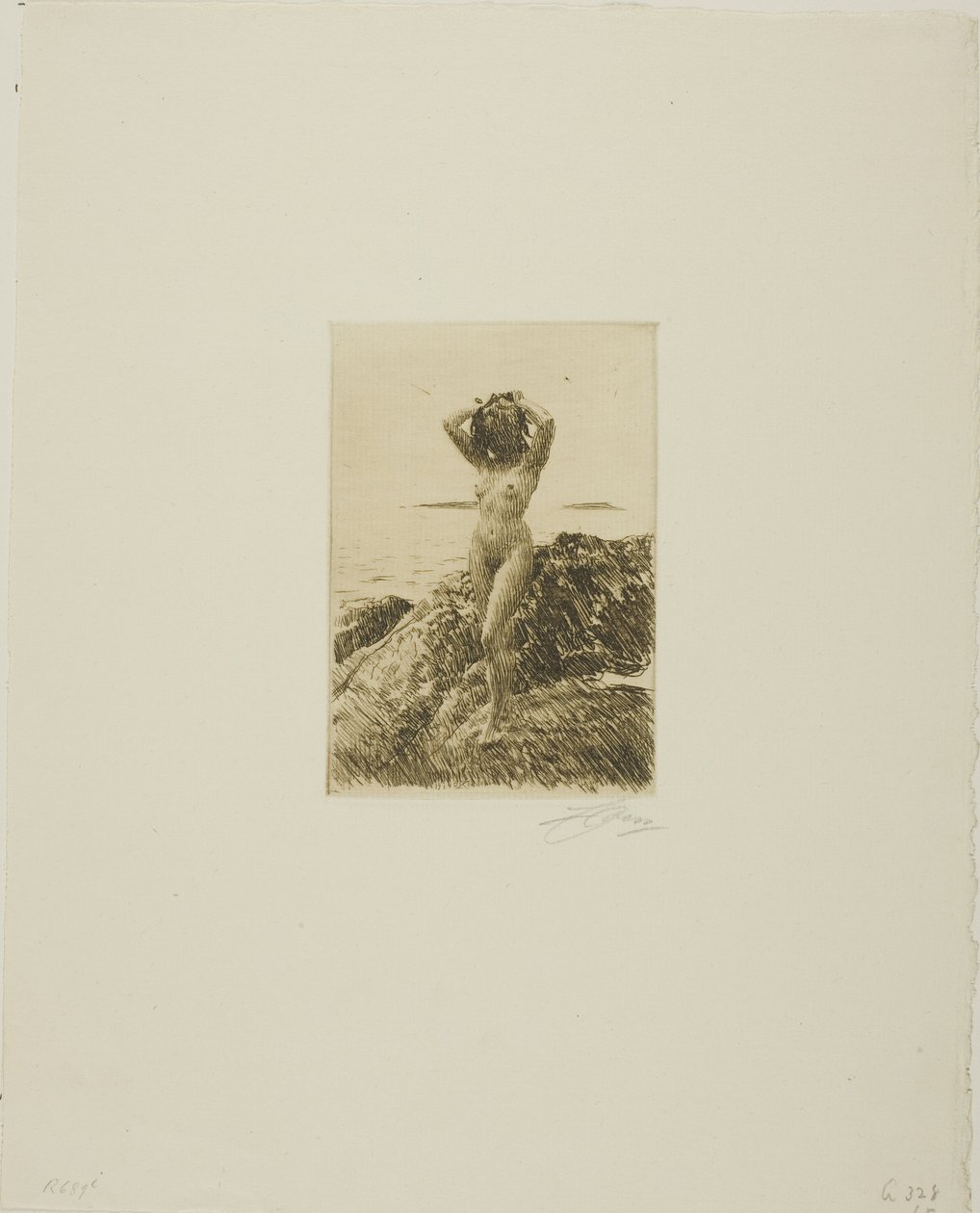 Hårtång (wieniec z drzewa morskiego) autorstwa Anders Leonard Zorn