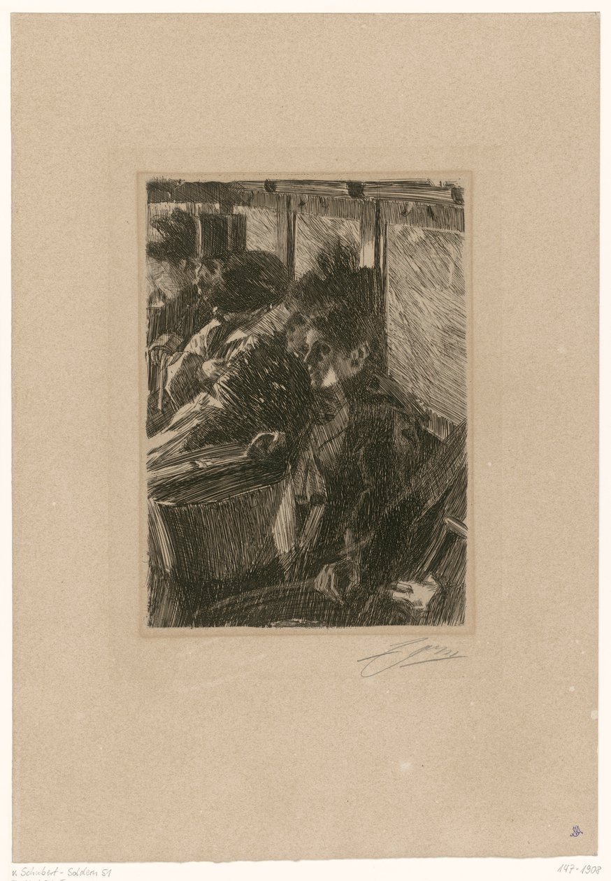 W omnibusie autorstwa Anders Zorn