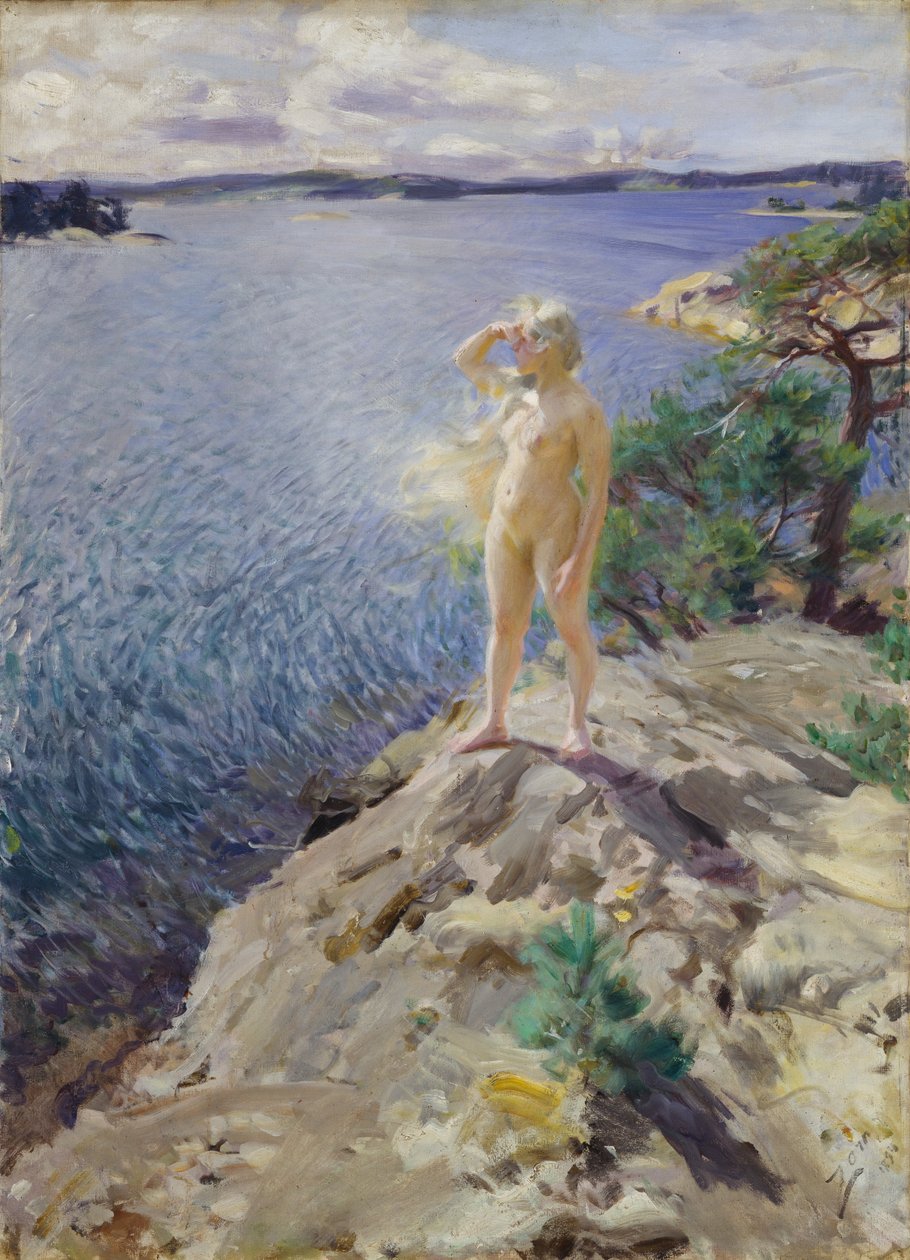 W szkierach autorstwa Anders Leonard Zorn