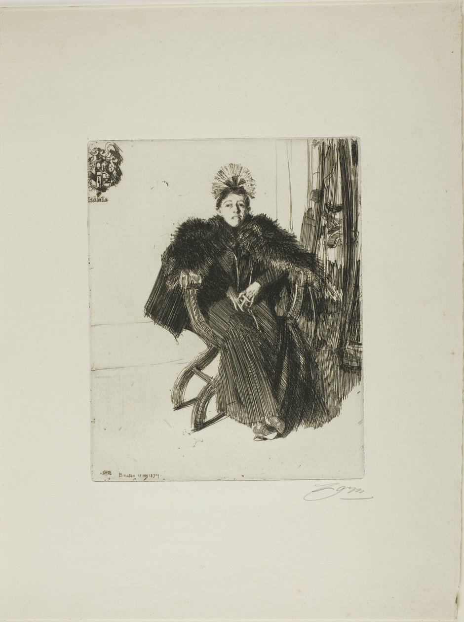 Izabela Gardner autorstwa Anders Leonard Zorn