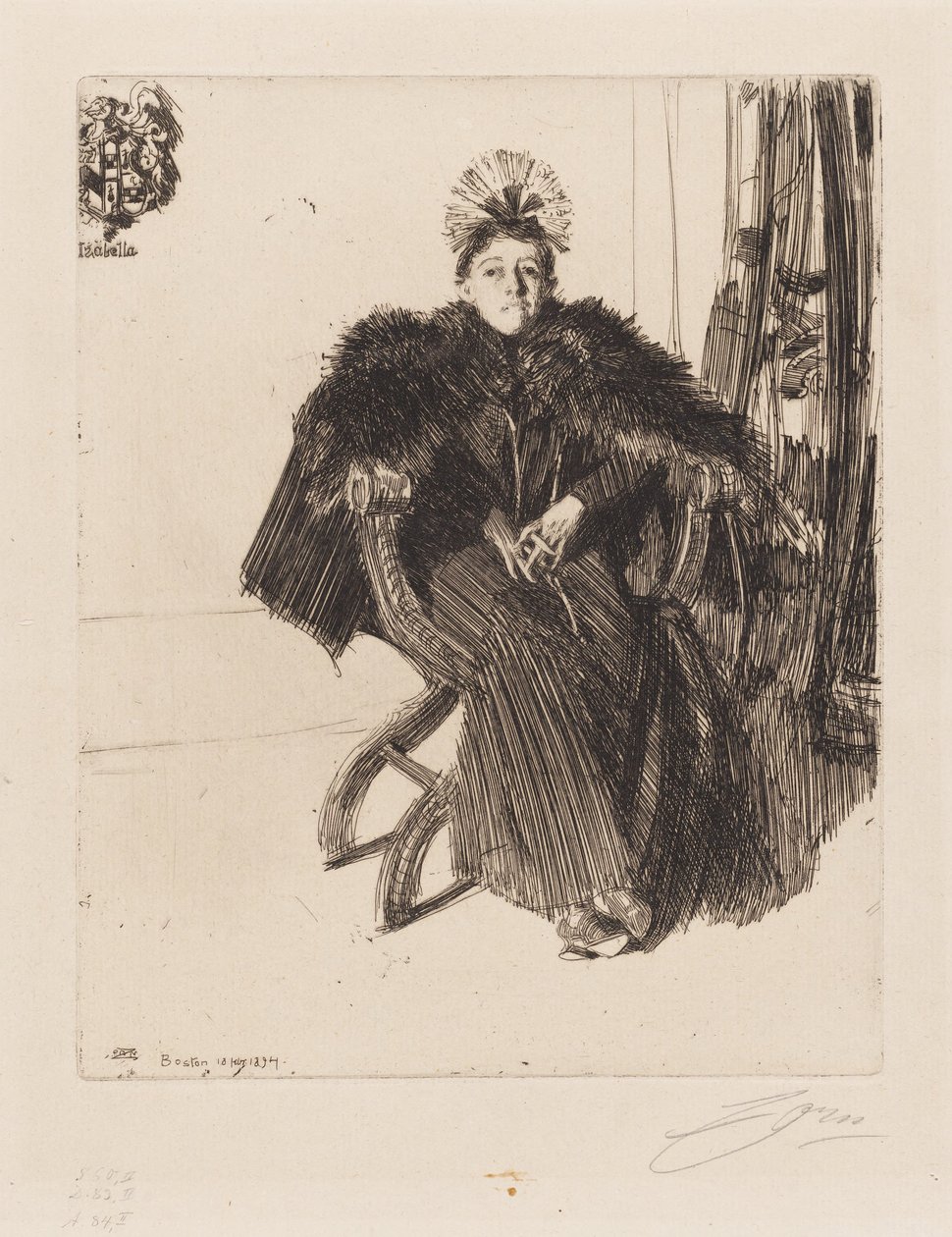 Isabella Gardner autorstwa Anders Zorn