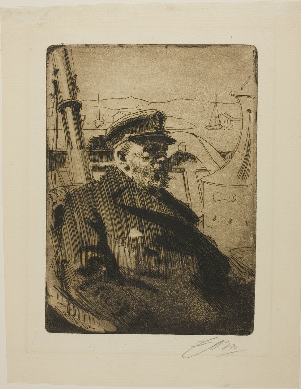 Król Oskar II (druga płyta) autorstwa Anders Leonard Zorn