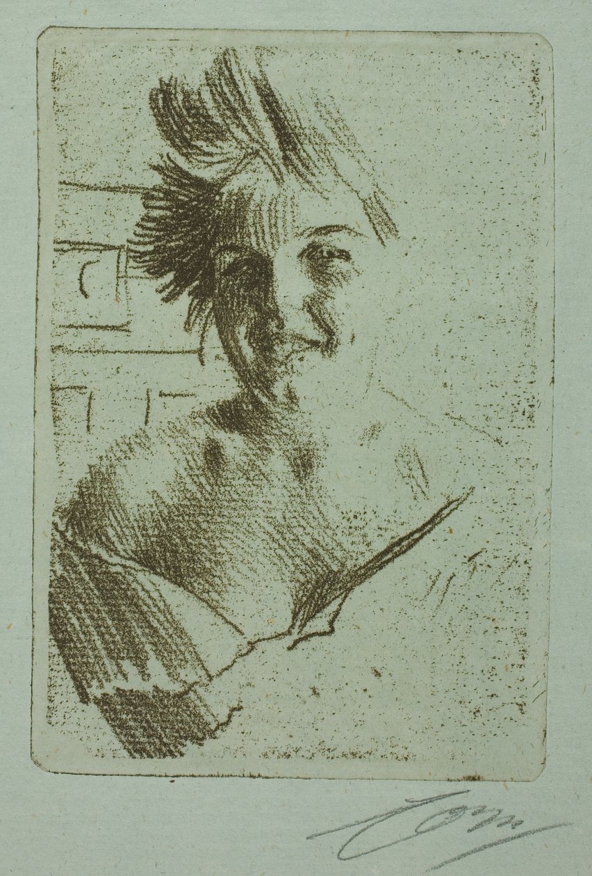 Roześmiany model I autorstwa Anders Leonard Zorn