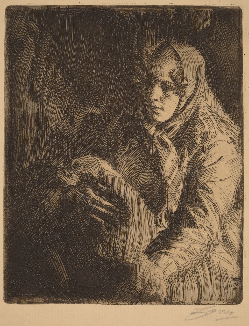 Madonna autorstwa Anders Zorn