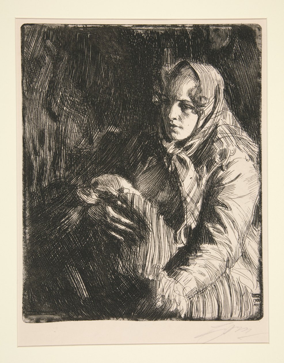 Madonna autorstwa Anders Zorn