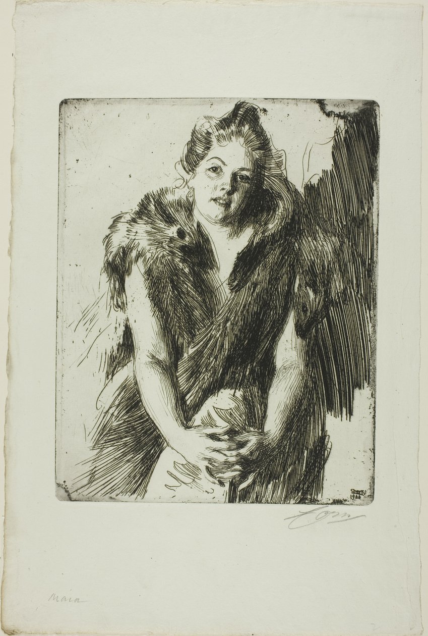 Maja von Heijne autorstwa Anders Leonard Zorn