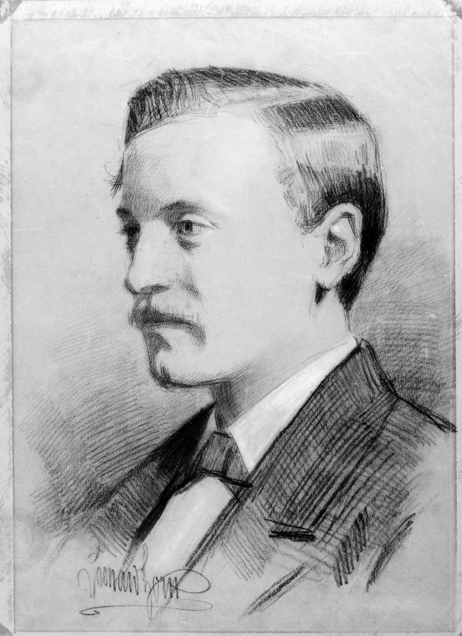 Portret mężczyzny autorstwa Anders Zorn