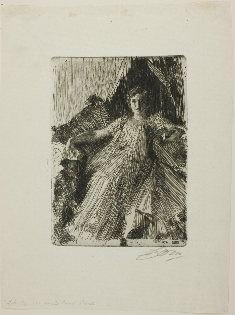 Maud Cassel (Pani Ashley) autorstwa Anders Leonard Zorn