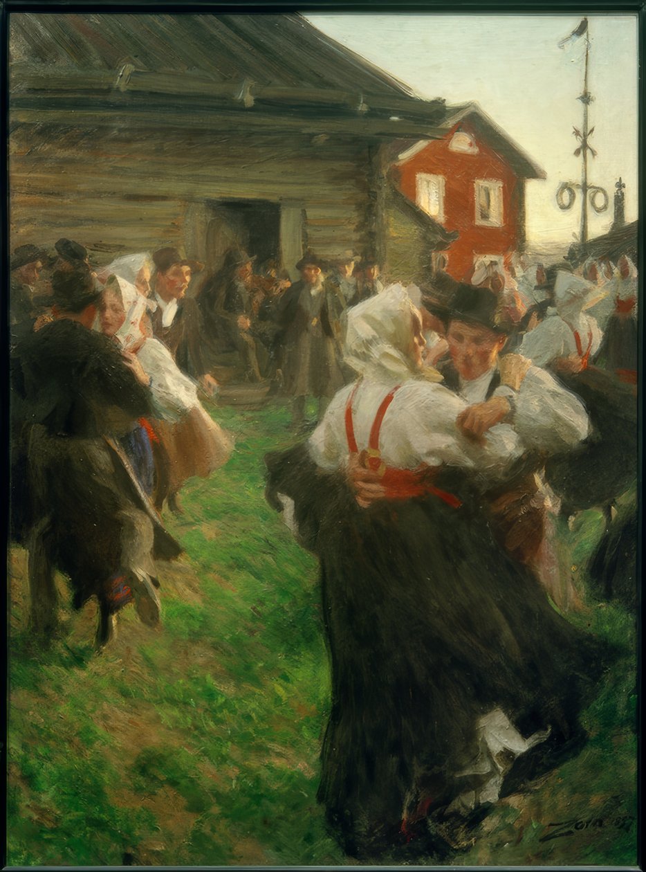 Taniec nocy letniej autorstwa Anders Leonard Zorn
