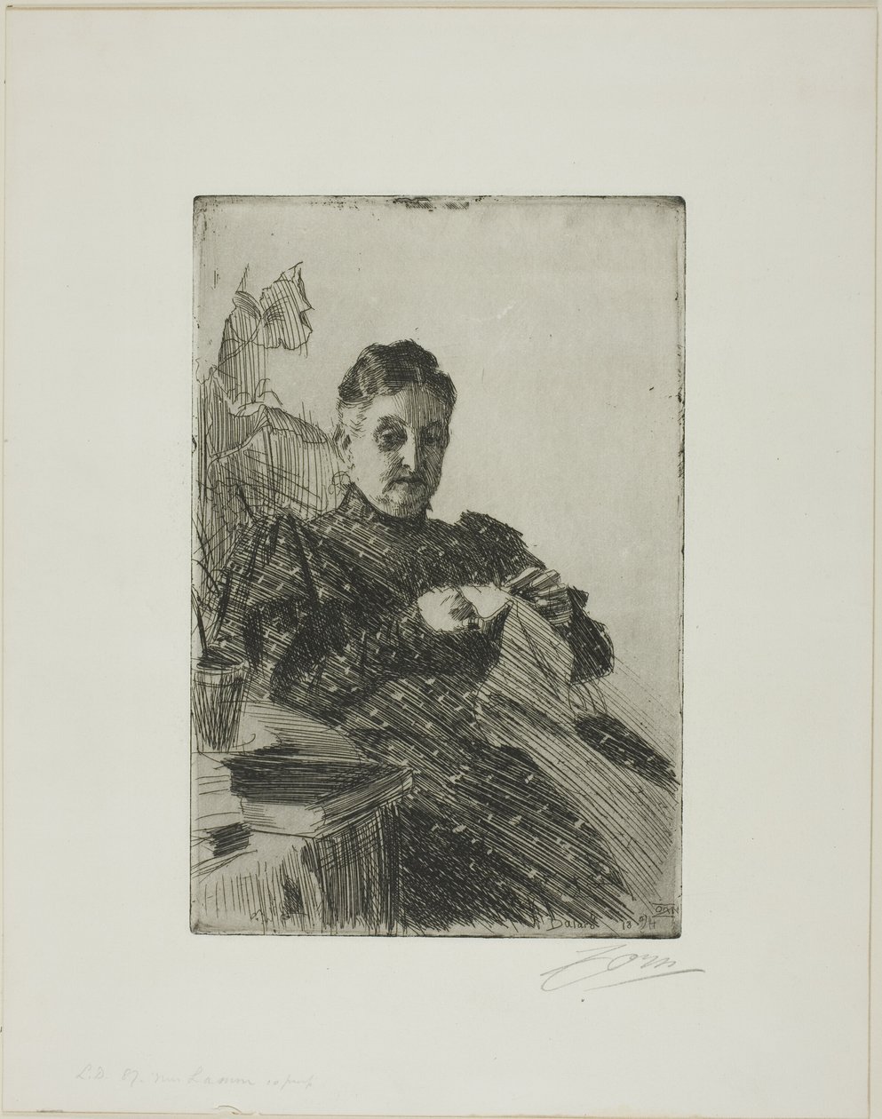 Pani Lamm II autorstwa Anders Leonard Zorn
