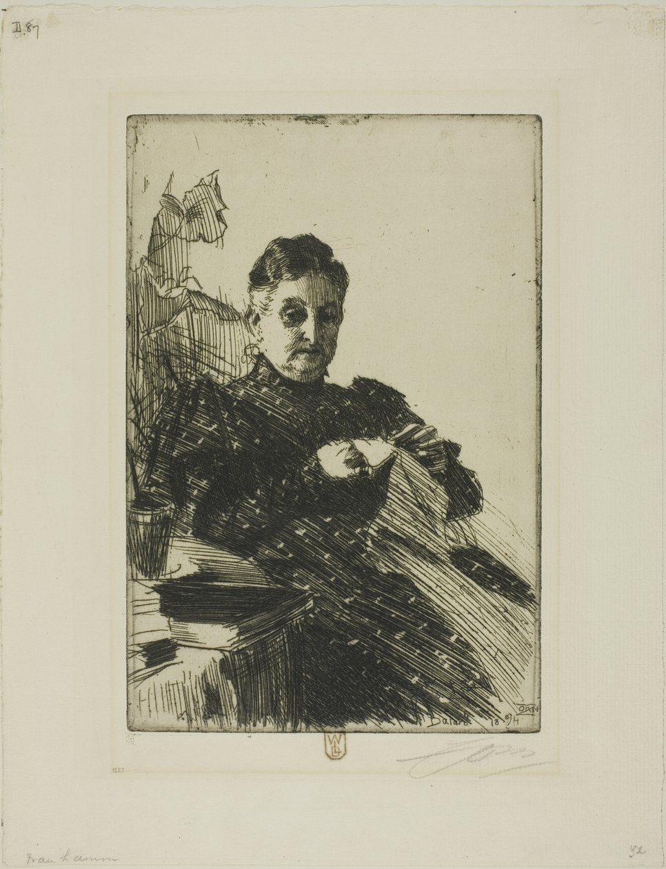Pani Lamm II autorstwa Anders Leonard Zorn