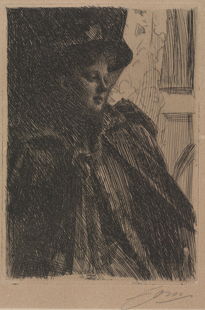 Mm. Olga Bratt autorstwa Anders Leonard Zorn