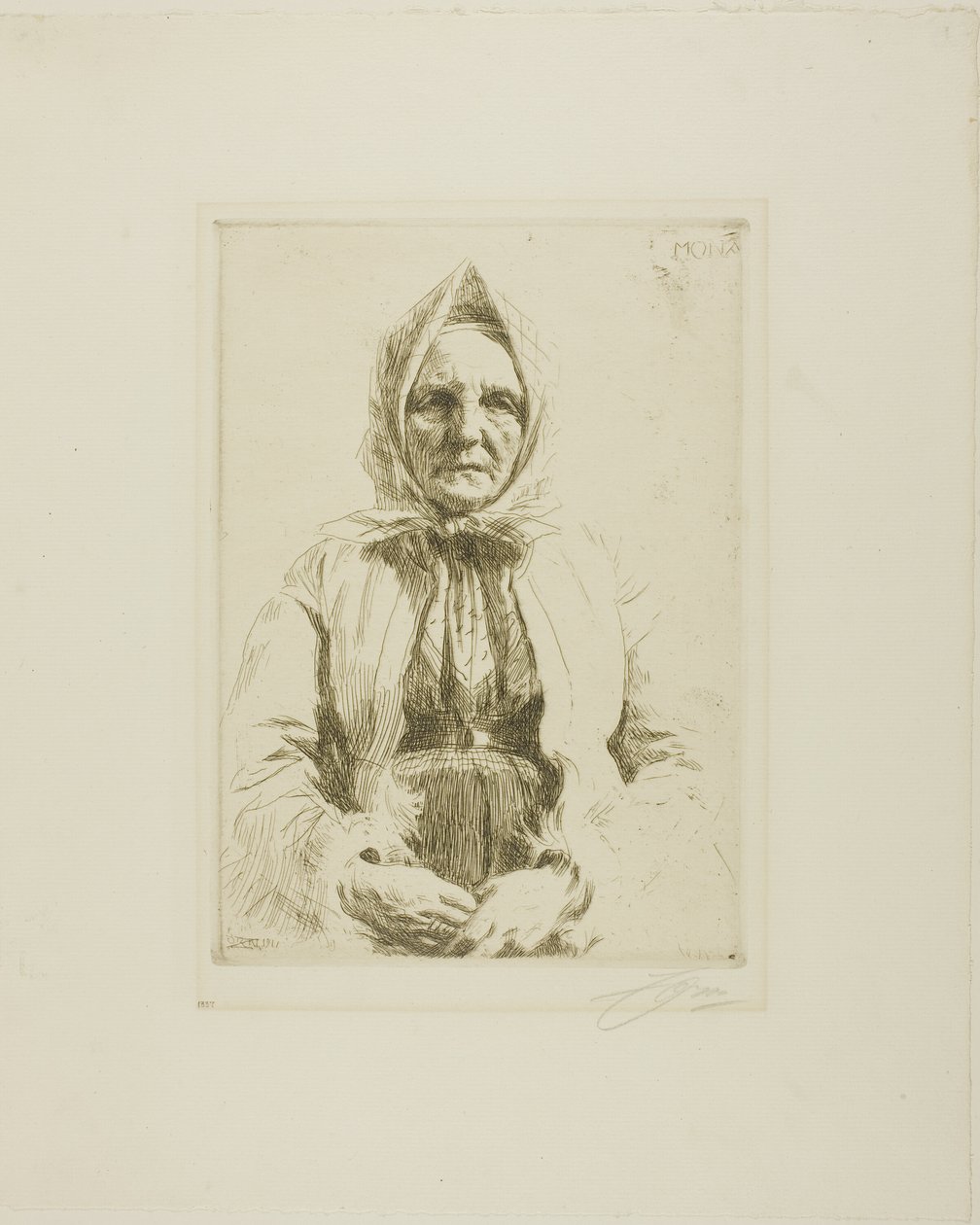 Mona autorstwa Anders Leonard Zorn