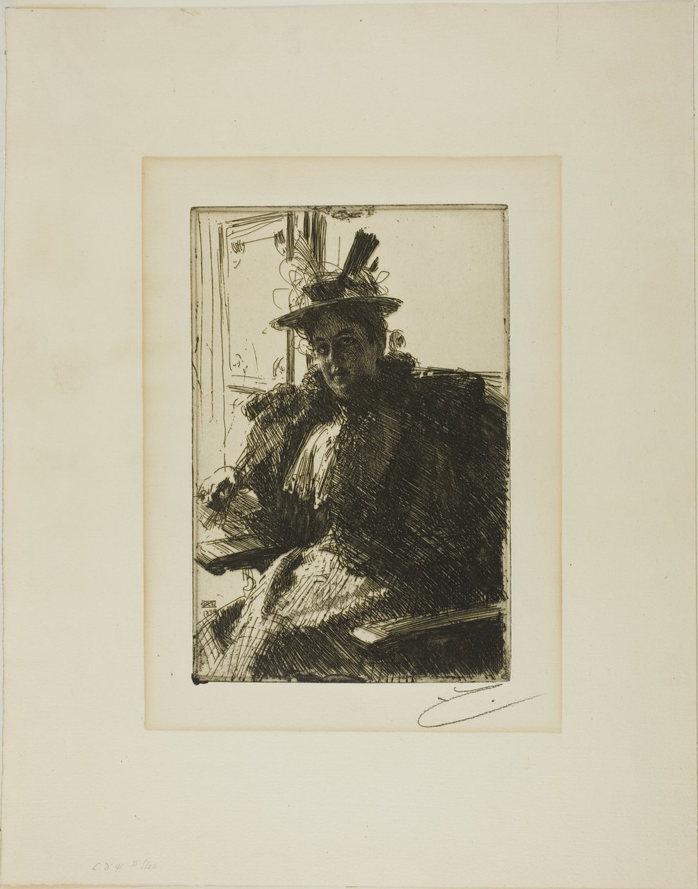 Pani Zbroja autorstwa Anders Leonard Zorn