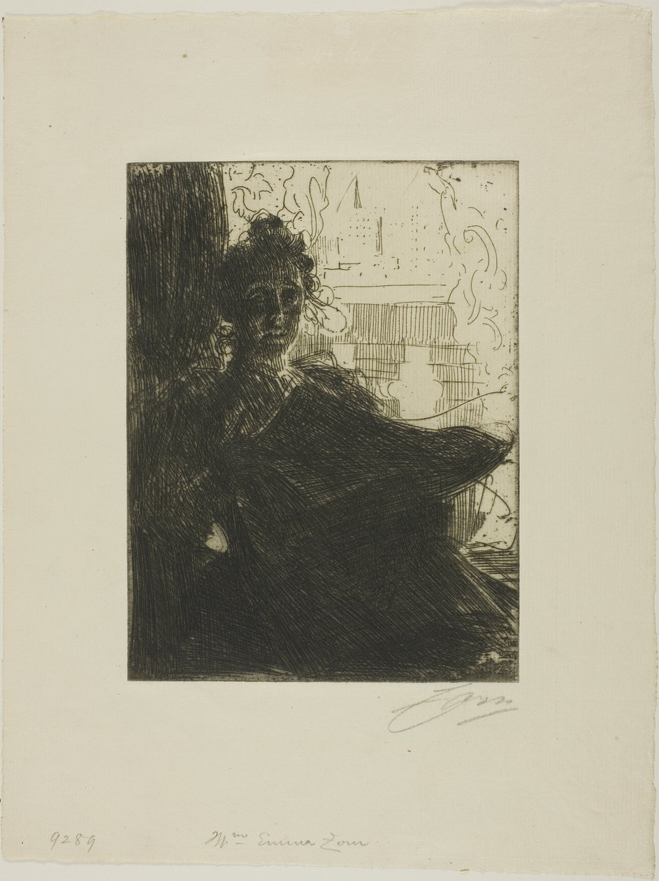 Pani Emma Zorn autorstwa Anders Leonard Zorn