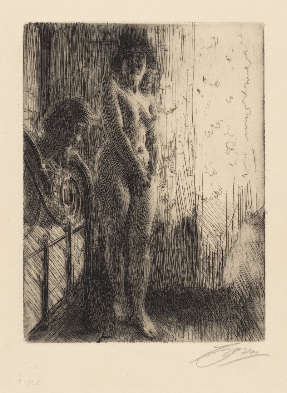 Studium aktu autorstwa Anders Zorn