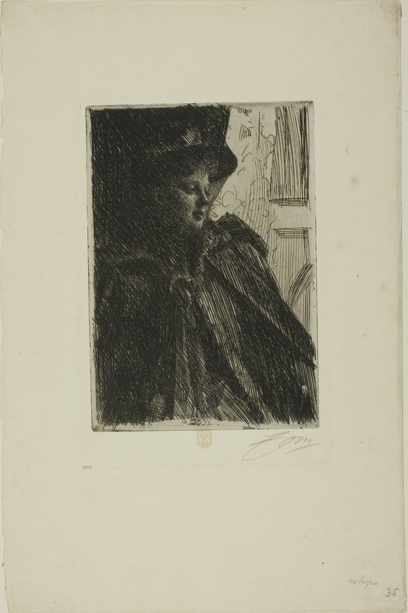 Olga Bratt autorstwa Anders Leonard Zorn