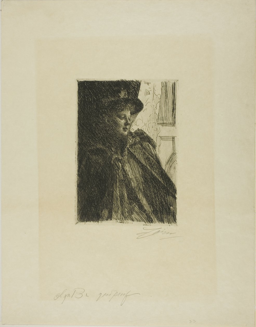 Olga Bratt autorstwa Anders Leonard Zorn