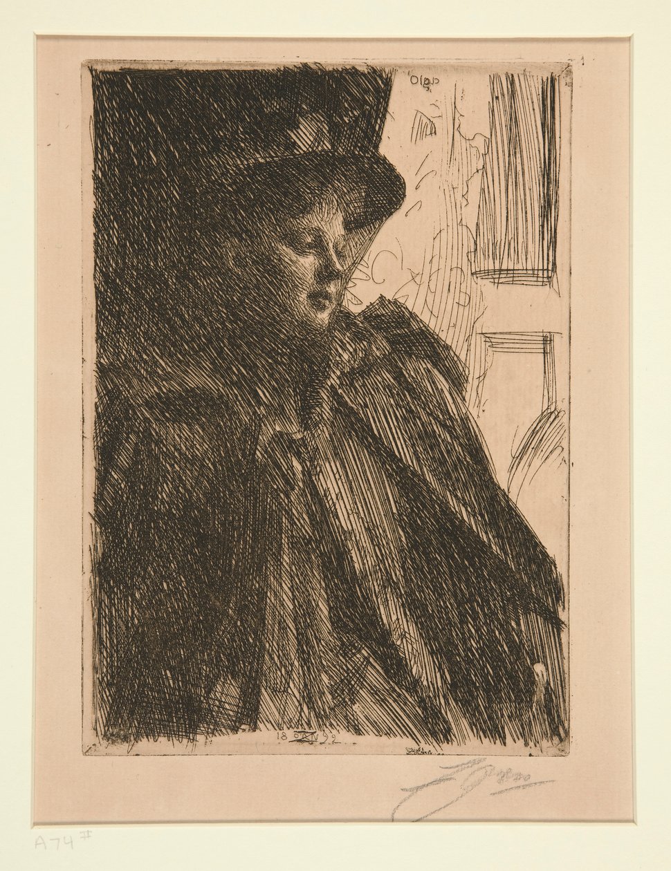 Olga Bratt autorstwa Anders Leonard Zorn
